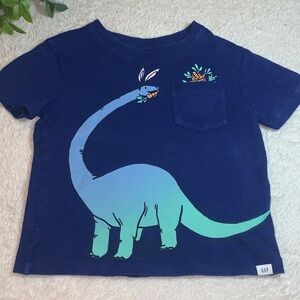 GAP Easter Dinosaur Blue T-shirt 2 EUC Short Sleeves